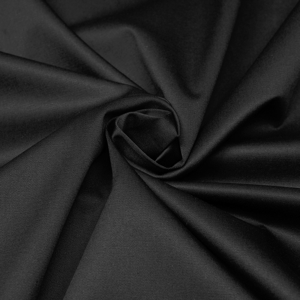 Tissu denim chino noir - pretty mercerie - mercerie en ligne