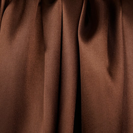 Doublure satin polyester chocolat x 10cm - pretty mercerie - mercerie en ligne