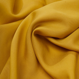 Tissu tencel sergé lemon curry - pretty mercerie - mercerie en ligne