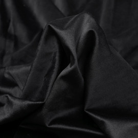 Tissu velours ras noir - Pretty Mercerie - mercerie en ligne