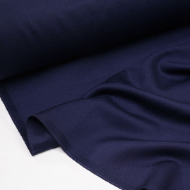 Tissu crêpe bleu profond - Pretty Mercerie - mercerie en ligne