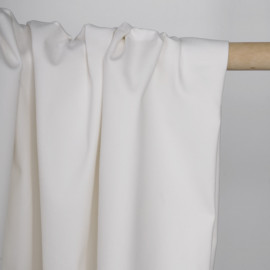 Tissu toile denim stretch blanc | Pretty Mercerie | Mercerie en ligne