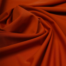 Tissu maillot de bain orange rust | Pretty Mercerie | Mercerie en ligne