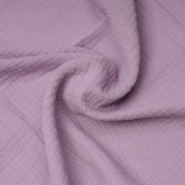 tissu double gaze de coton lavande | pretty mercerie | mercerie en ligne