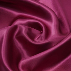 Tissu doublure satin polyester rose fuchsia | pretty mercerie | mercerie en ligne