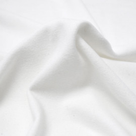 Tissu viscose pilou-pilou blanc | Pretty Mercerie | mercerie en ligne