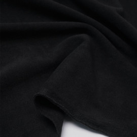 Tissu viscose pilou-pilou noir | Pretty Mercerie | mercerie en ligne