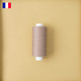 Fil à coudre praline ténacité 500 m | fabrication française | Pretty Mercerie | mercerie en ligne