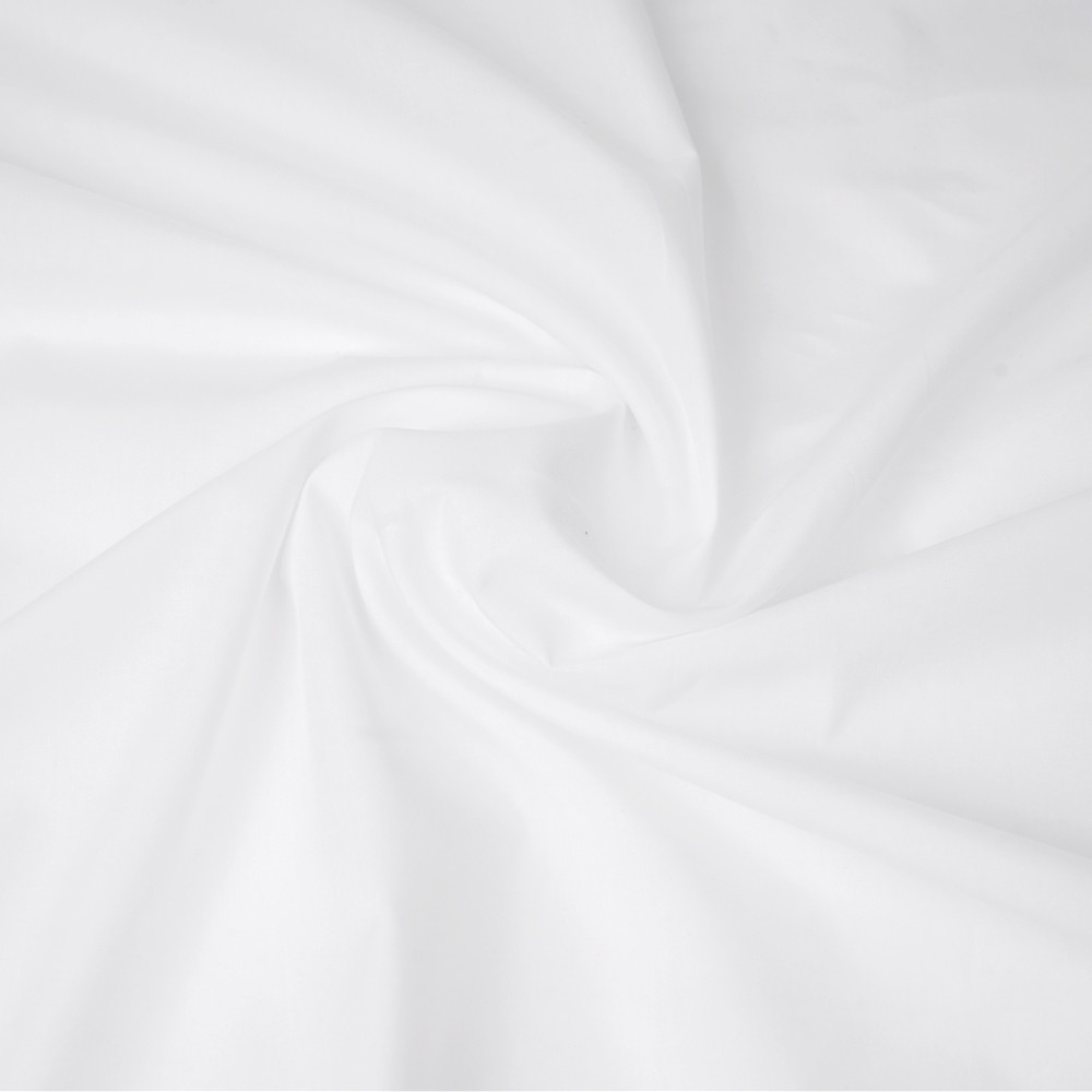 Tissu popeline de coton blanc | Pretty Mercerie | mercerie en ligne
