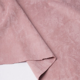 Tissu suédine rose blush | pretty mercerie | mercerie en ligne