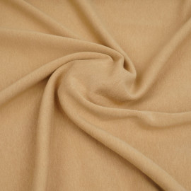 Tissu sweat gratté beige sable | Pretty Mercerie | mercerie en ligne