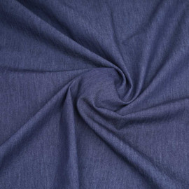 Tissu coton chambray bleu brut | Pretty Mercerie | mercerie en ligne