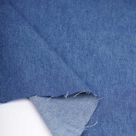 Tissu coton chambray lourd bleu marine | Pretty Mercerie | mercerie en ligne