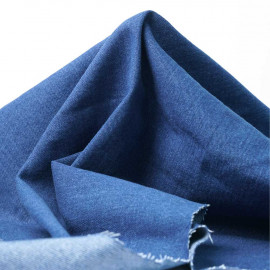 Tissu toile denim stretch bleu marine | pretty Mercerie | mercerie en ligne