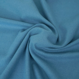 Tissu coton tissé sharkskin - Blu
