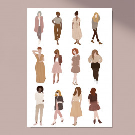 Illustration couture "silhouettes"