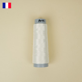 Cône de fil mousse à coudre blanc cassé haute ténacité 1000 m | fabrication française