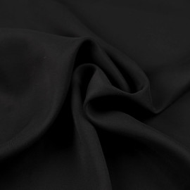 Tissu viscose uni - Noir