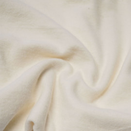 Tissu molleton de chanvre et coton bio écru naturel | pretty mercerie | mercerie en ligne