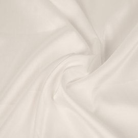 Tissu Silky satiné uni léger - Blanc