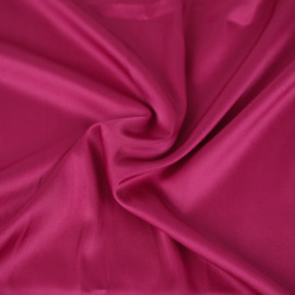 Tissu Silky satiné uni léger - rose foncé