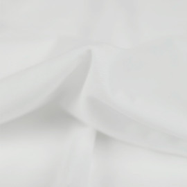 Tissu jersey de coton uni - Blanc