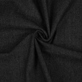 Tissu denim de coton washed 7,05 oz - Noir