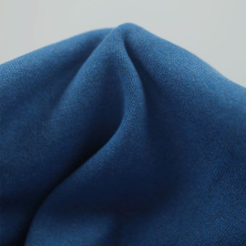 Tissu jersey maille tricoté ( ou bord-côte ) bleu cobalt