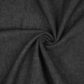Tissu denim de coton washed 240gr - Noir