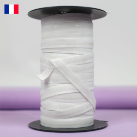 14 mm - Ruban élastique lingerie anti-glisse blanc - doux