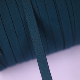 12 mm - Ruban élastique lingerie doux - bleu marine