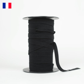 13 mm - Ruban élastique plat tricoté noir