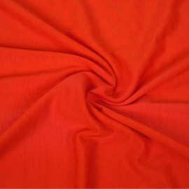 Tissu jersey Tencel uni - rouge occitan