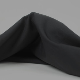 Tissu toile de polyocel Melchior uni 150 gr - noir