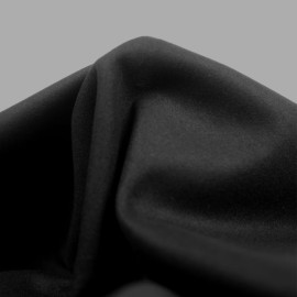 Tissu drap de laine - uni - Noir