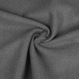 Tissu drap de laine - uni - Gris