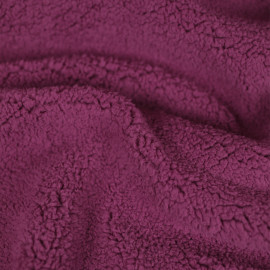 Tissu faux sherpa Ferdy - rose foncé