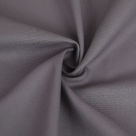 Tissu gabardine de poly-coton - gris excalibur