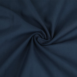 Tissu popeline de coton - bleu marine