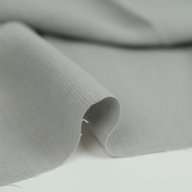 Tissu crêpe lourd texturé uni - gris