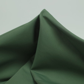 Tissu gabardine de coton déperlant uni - Vert