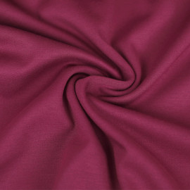 Tissu jersey maille Milano de viscose - uni - Bordeaux