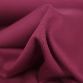 Tissu jersey maille Milano de viscose - uni - Bordeaux
