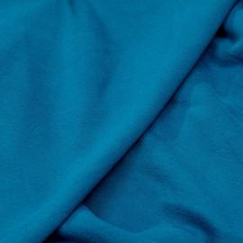 achat tissu sweat bleu mosaïque  - pretty mercerie - mercerie en ligne