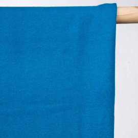 achat tissu sweat bleu mosaïque  - pretty mercerie - mercerie en ligne