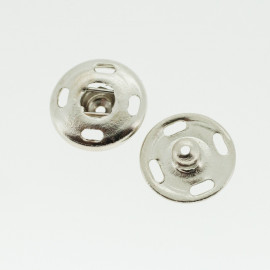 Boutons pressions nickelé 11 mm